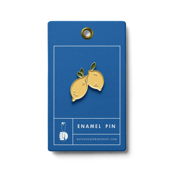Ruff House Print Shop - Lemon Pair Enamel Pin