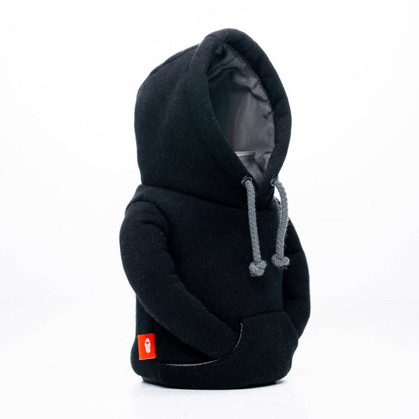 Puffin Drinkwear - The Hoodie - Insulated Can Cooler - Black & Pewter