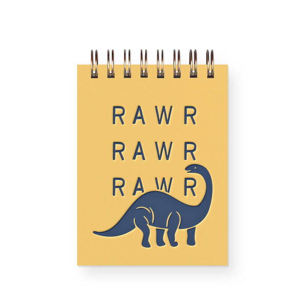 Ruff House Print Shop - Rawr Dinosaur Mini Jotter Notebook