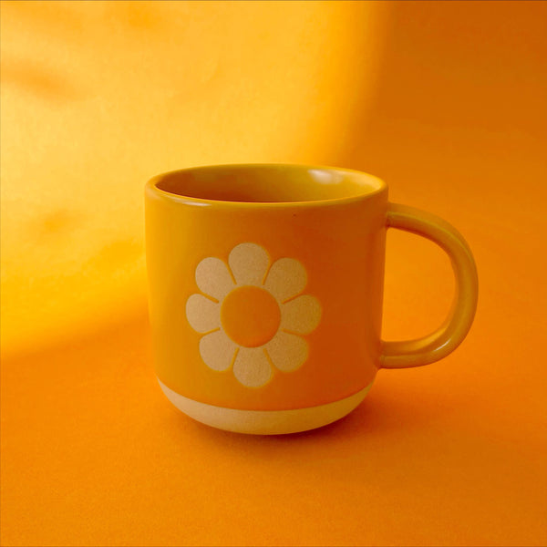 Sunshine Studios - Retro Flower Ceramic Mug