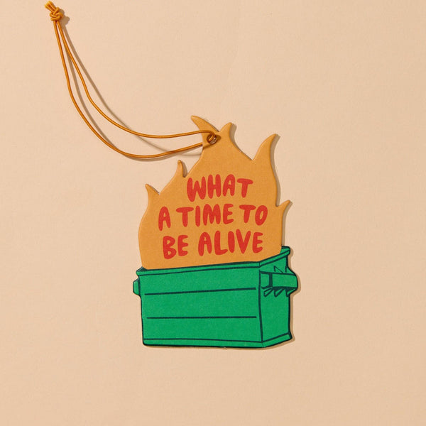 And Here We Are - Air Freshener—Dumpster Fire—Cinnamon Candy Scent