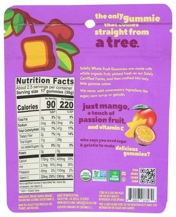 SOLELY GUMMIES MANGO PSSNFRUIT