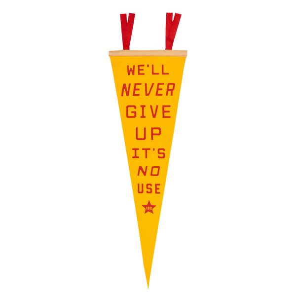Oxford Pennant - We'll Never Give Up, It's No Use Pennant • blink-182 x Oxford Pennant