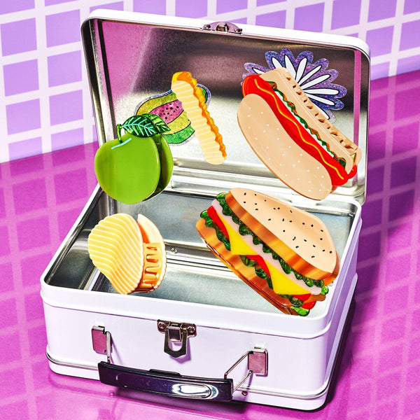 Jenny Lemons - Large Hot Dog Hair Claw Clip with all the Fixins