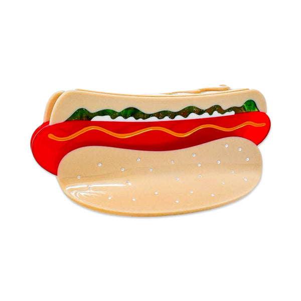 Jenny Lemons - Large Hot Dog Hair Claw Clip with all the Fixins