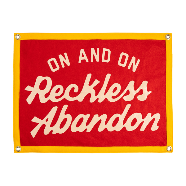 Oxford Pennant - On And On Reckless Abandon Camp Flag • blink-182 x Oxford Pennant