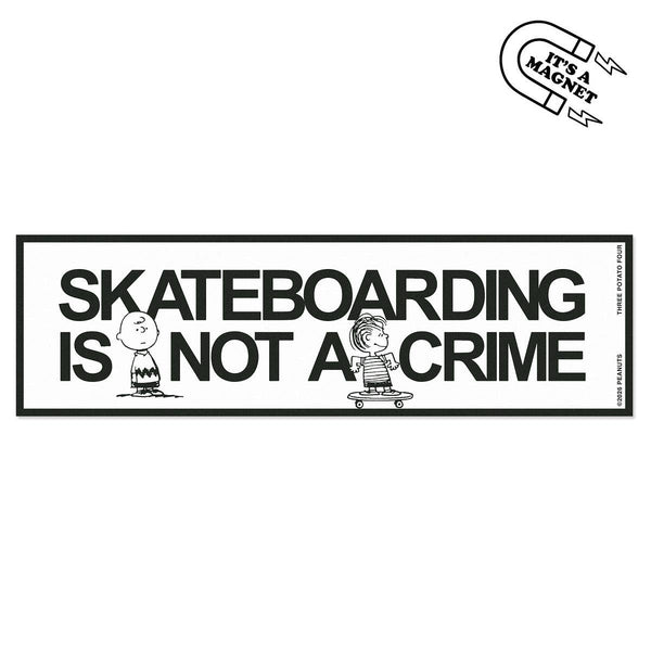 Three Potato Four - 3P4 x Peanuts® - Snoopy Skateboard Bumper Magnet