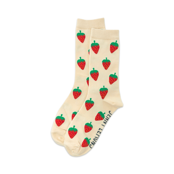 Jenny Lemons - Strawberry Crew Socks