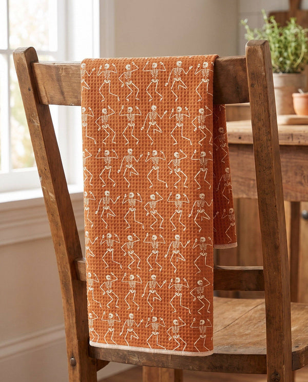 Trek Light - Kitchen Tea Towel Quick Dry | Skeleton Party | Halloween