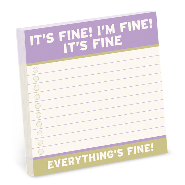 Hachette Book Group - It’s Fine Large Sticky Notes (4x4in)
