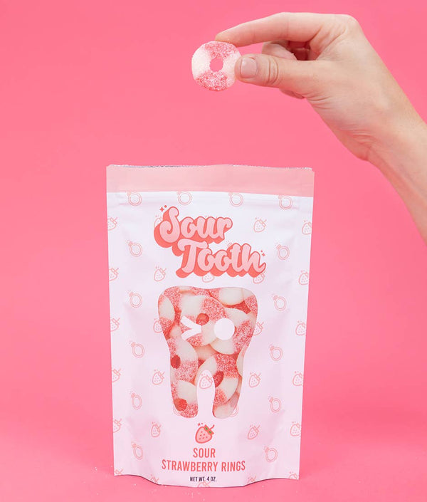 Sour Tooth - Sour Strawberry Rings