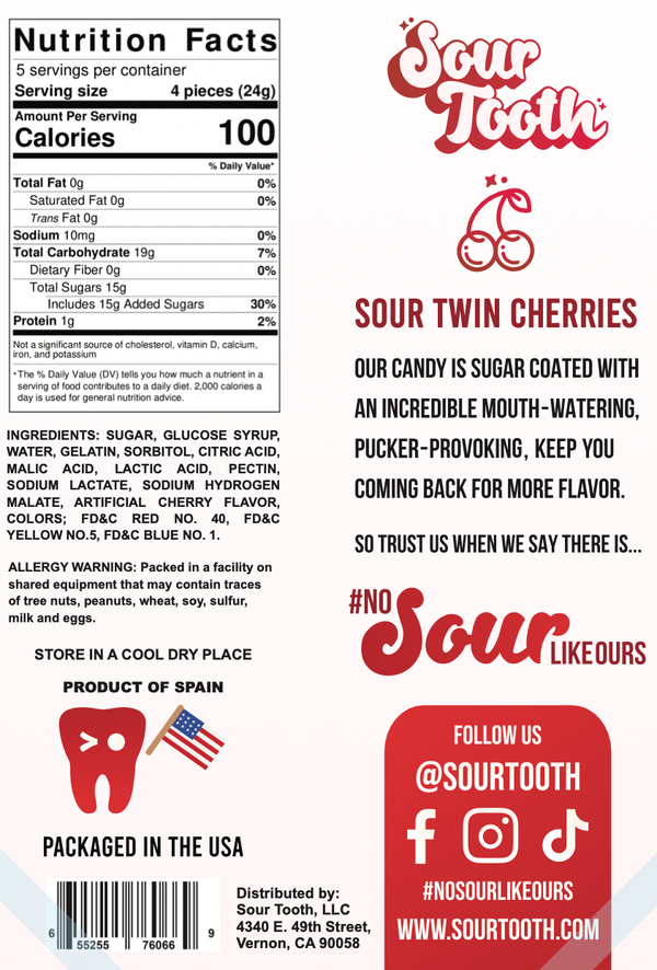 Sour Tooth - Sour Twin Cherries