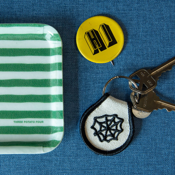 Three Potato Four - Patch Keychain - Spiderweb