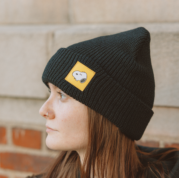 Three Potato Four - 3P4 x Peanuts® - Snoopy Beanie (Black)