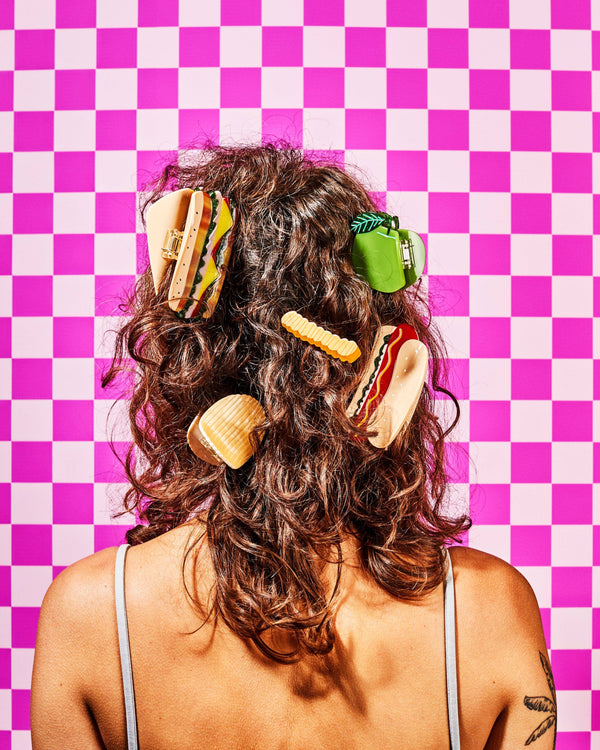 Jenny Lemons - Large Hot Dog Hair Claw Clip with all the Fixins