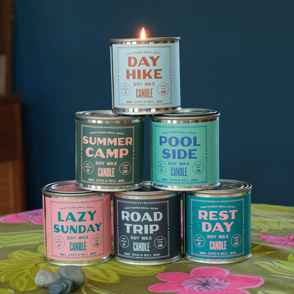 Good & Well Supply Co. - Lazy Sunday Soy Candle - Happy Place Collection