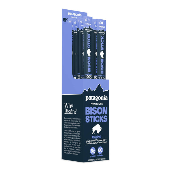 Patagonia Provisions - Bison Sticks - Original - Grass-Fed and Finished (12 Pack)