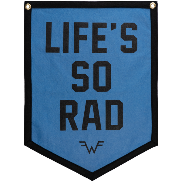 Oxford Pennant - Life's So Rad Camp Flag • Weezer x Oxford Pennant