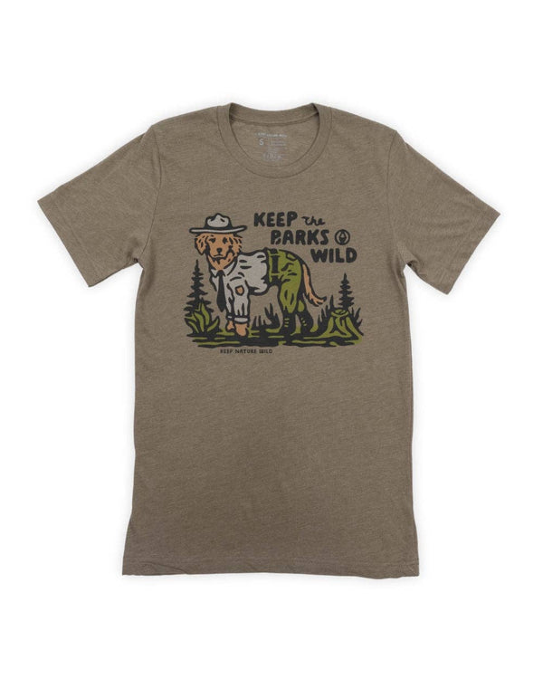 Keep Nature Wild - Keep the Barks Wild Unisex Tee | Olive