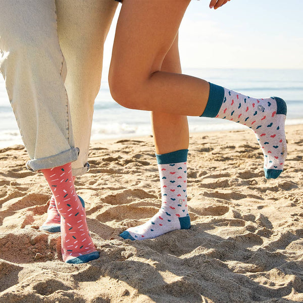 Conscious Step - Socks That Find a Cure (Pink Confetti)