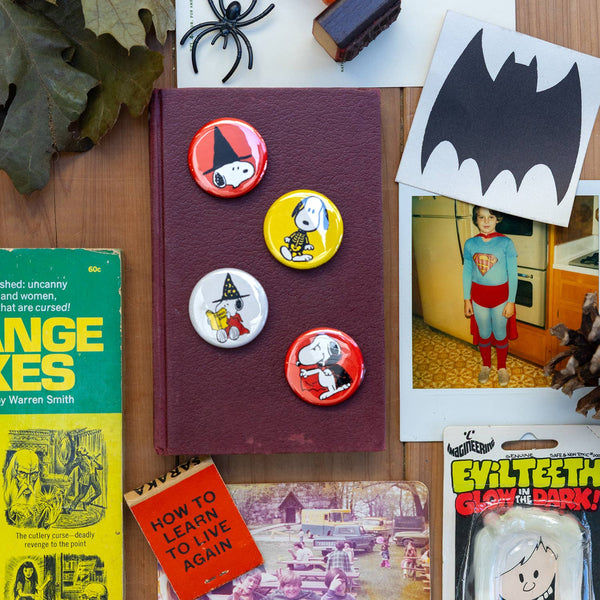 Three Potato Four - 3P4 x Peanuts® Halloween - Snoopy Halloween Button Set
