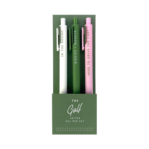 Ruff House Print Shop - The Golf Jotter Gel Pen: Set of 3