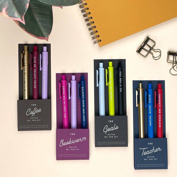Ruff House Print Shop - The Coffee Jotter Gel Pen: Set of 3