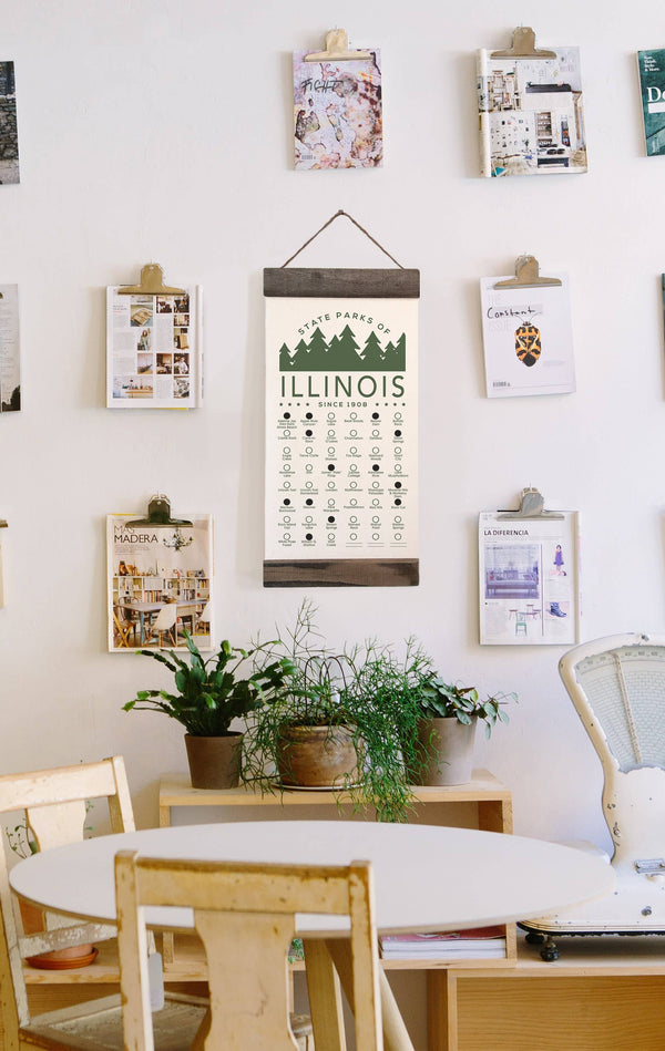 Unfinished Art Studio - IL State Park Adventure Checklist With Pen // Illinois