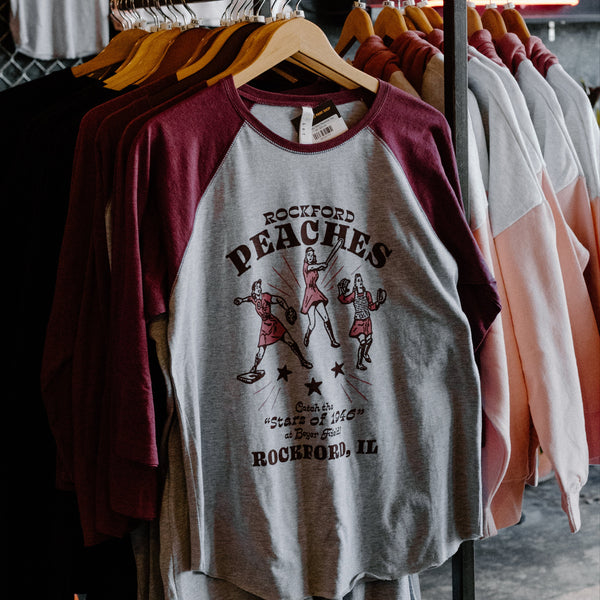 Peaches Stars Baseball Tee