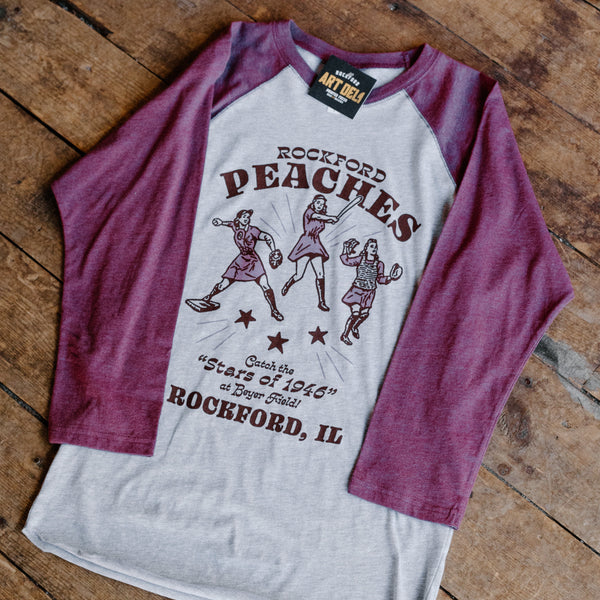 Peaches Stars Baseball Tee