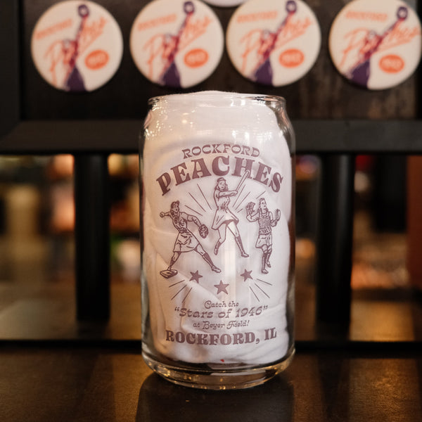 Peaches Stars Can Glass