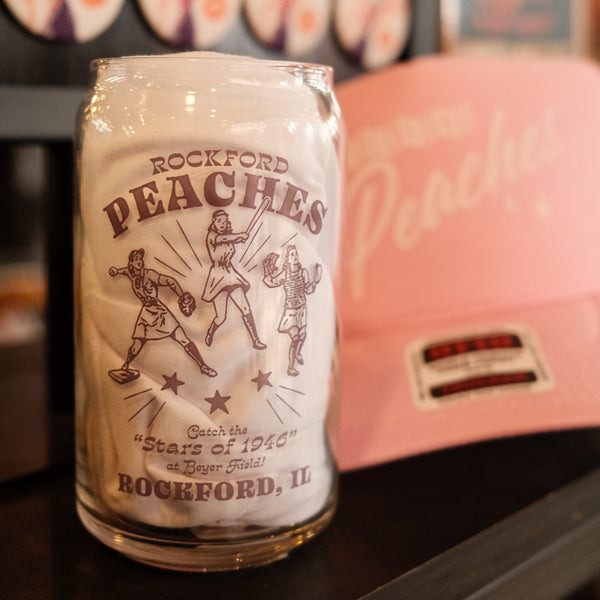 Peaches Stars Can Glass