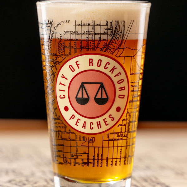 City Of Peaches Pint Glass
