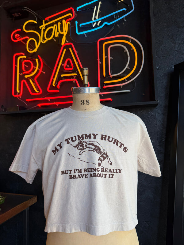 Tummy Hurts Cropped Tee