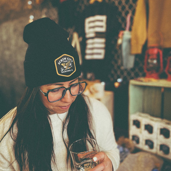 Screw City Emblem Beanie