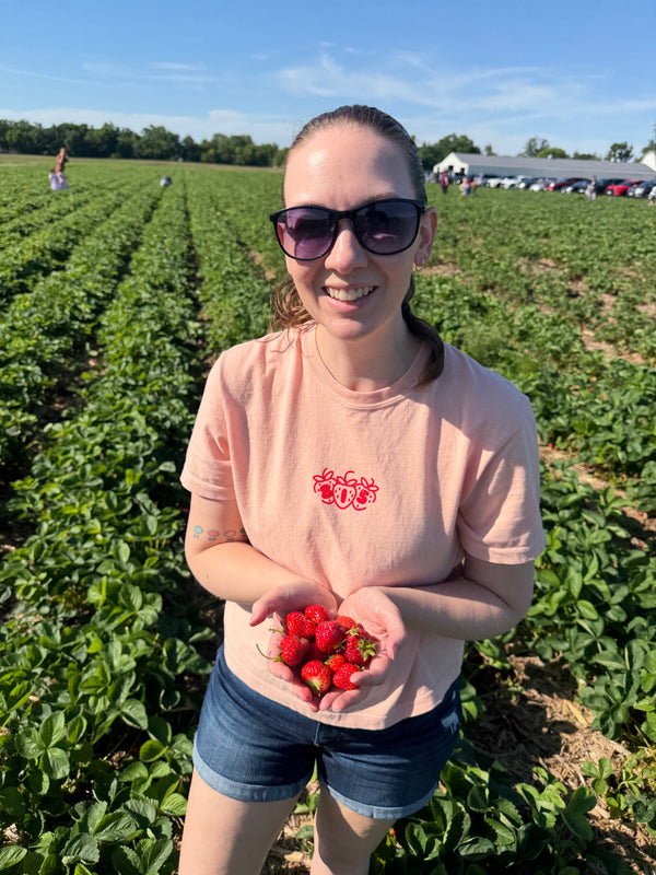 815 Strawberries Crop Tee
