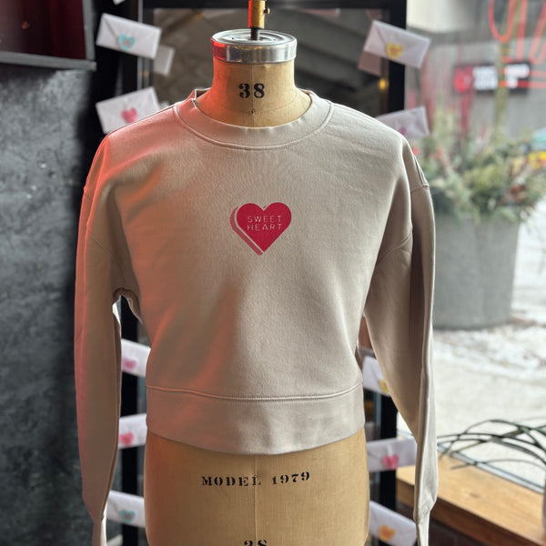 Sweetheart Crop Crewneck