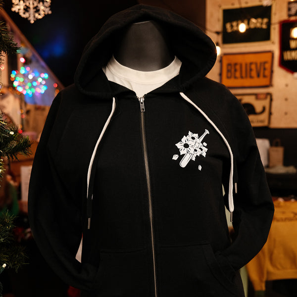 Tattoo Peach Zip-Up Hoodie