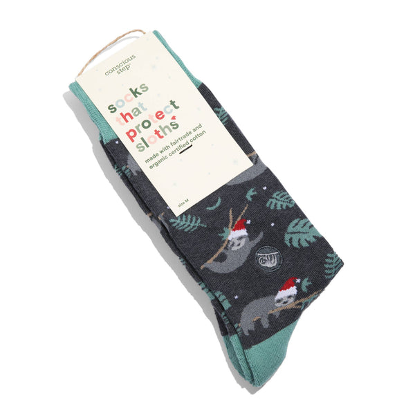 Conscious Step - Holiday Socks that Protect Sloths