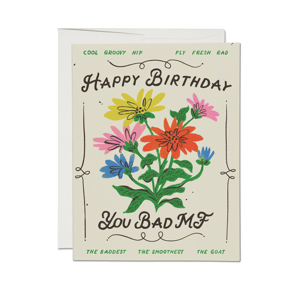 Red Cap Cards - The Baddest Birthday greeting card