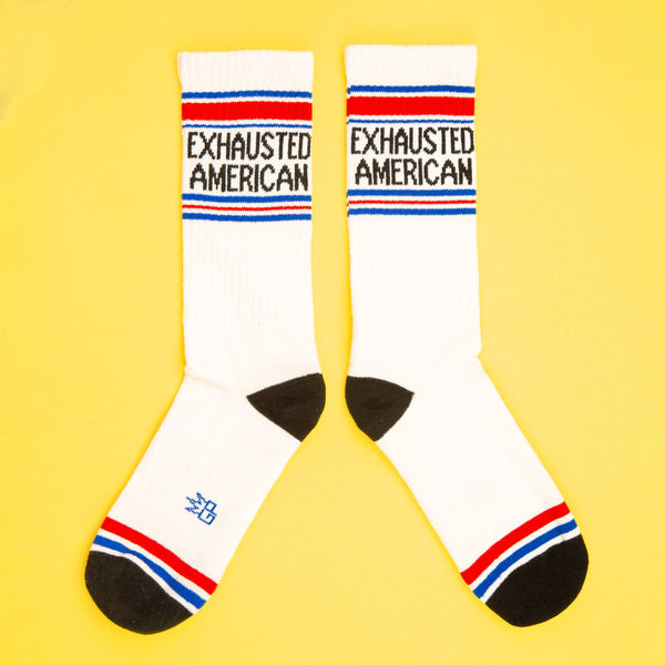 Gumball Poodle - Exhausted American Gym Crew Socks