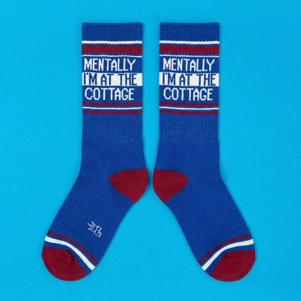 Gumball Poodle - Mentally I'm At The Cottage Gym Crew Socks