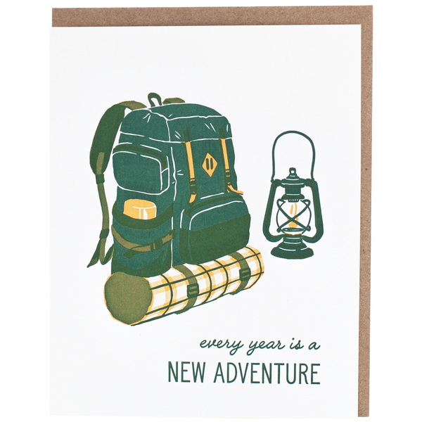 Smudge Ink - Camping Adventure Birthday Card
