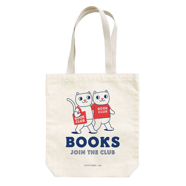 Seltzer Goods - Book Club Cats Tote