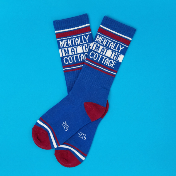 Gumball Poodle - Mentally I'm At The Cottage Gym Crew Socks
