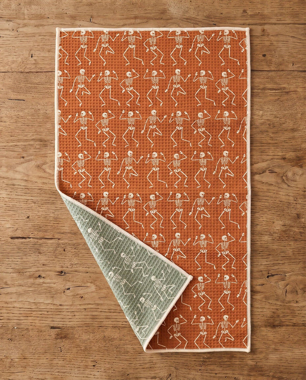 Trek Light - Kitchen Tea Towel Quick Dry | Skeleton Party | Halloween