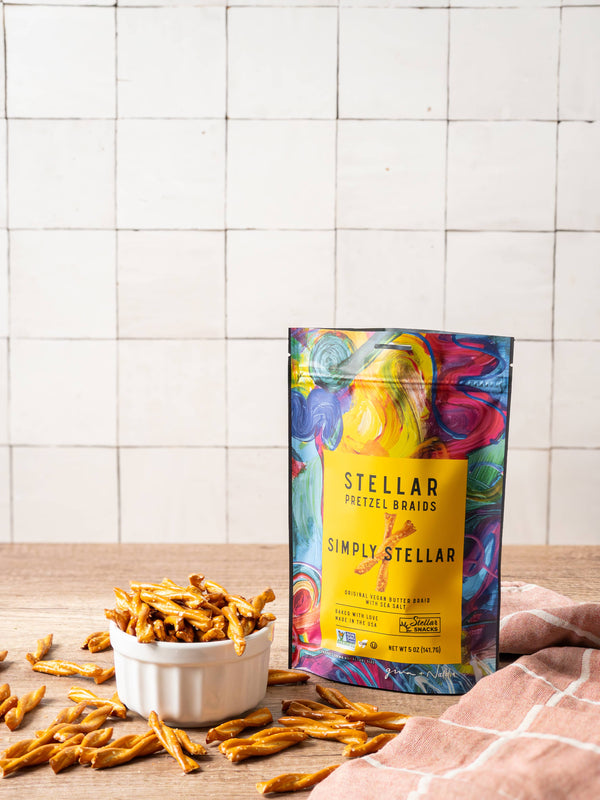 Stellar Snacks - Stellar Pretzel Braids - Simply Stellar - 5oz