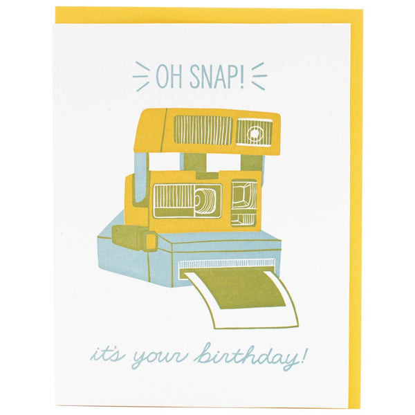Smudge Ink - Instant Camera Birthday Card