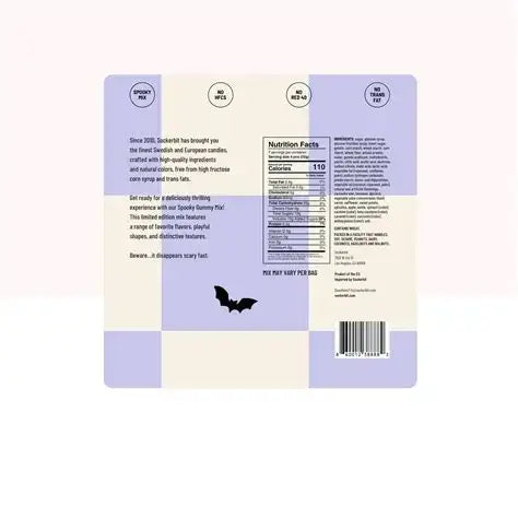 Sockerbit - Spooky Gummy Mix 8oz Purple Edition -Halloween Collection