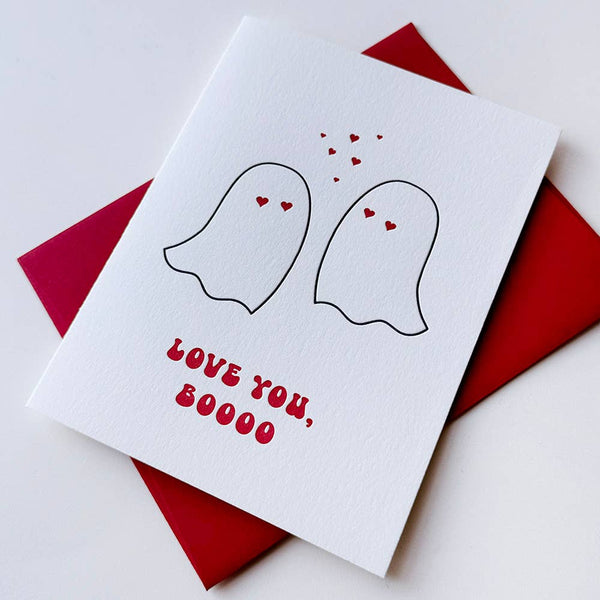 Steel Petal Press - Love You Boo - Love, Friendship and Valentine Greeting Card
